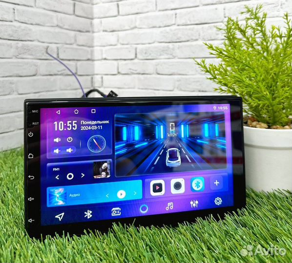 Магнитола 1 din с экраном 7дюймов 4/64, 3/32 арт26