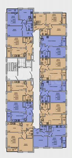 2-к. квартира, 53,2 м², 8/10 эт.