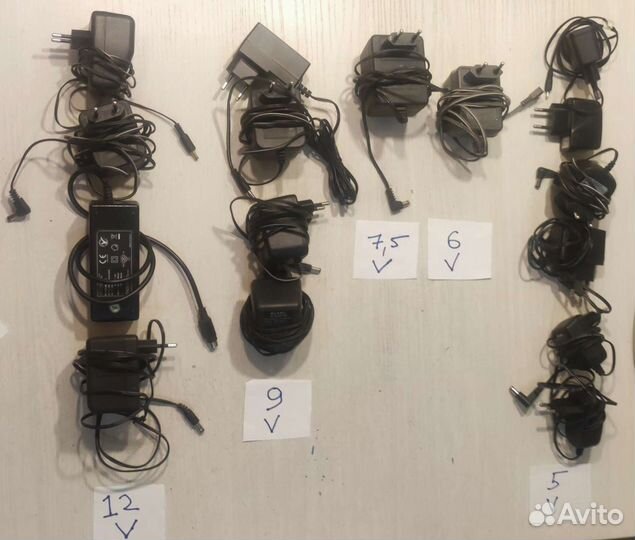Блоки питания 5, 6, 6,5, 7,5, 9, 12, 24, 32v