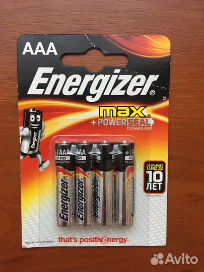 Батарейки AAA 4шт. Energizer (США)