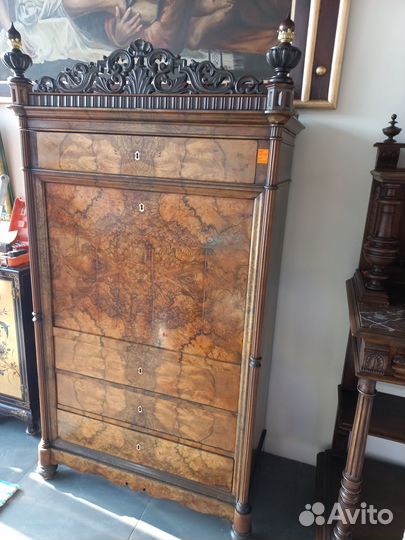 Старинный секретер Бидермейер