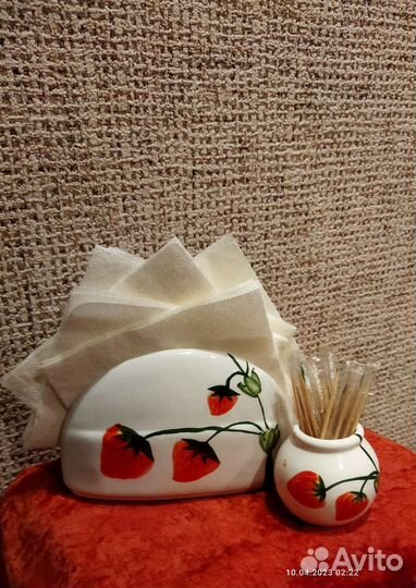 Салфетница и подставка под зубочистки