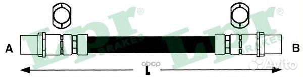 Шланг тормозной 6T46704 6T46704 Lpr