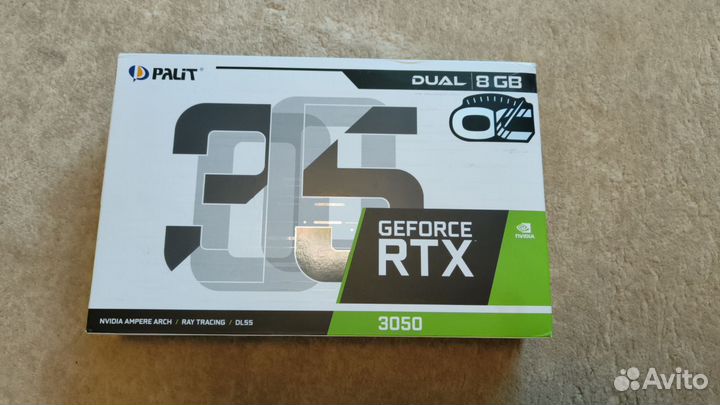 Коробка от видеокарты Palit RTX 3050