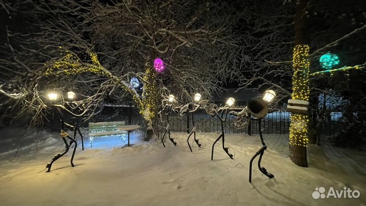 Фигуры садовые из металла. Ковка. Духовой оркестр