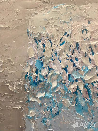 Большая картина маслом на холсте абстракция