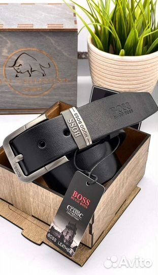 Мужской кожаный ремень Boss