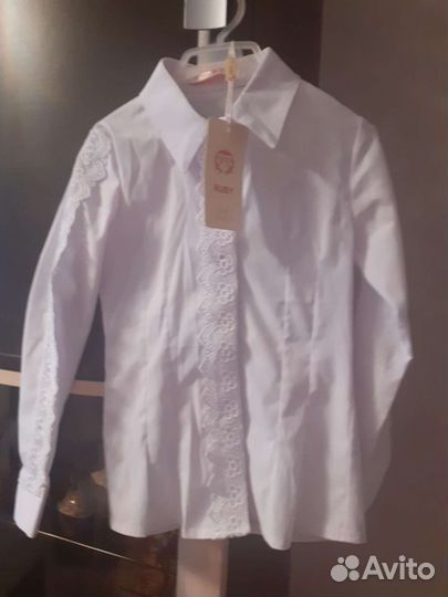 Блузка белая школьная