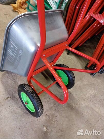 320кг Тачка усиленная строительная 2ух колесная