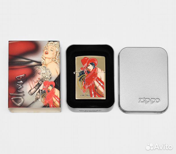 Zippo. Pin-up. Ковбойша. 56 г. Редкая. Новая