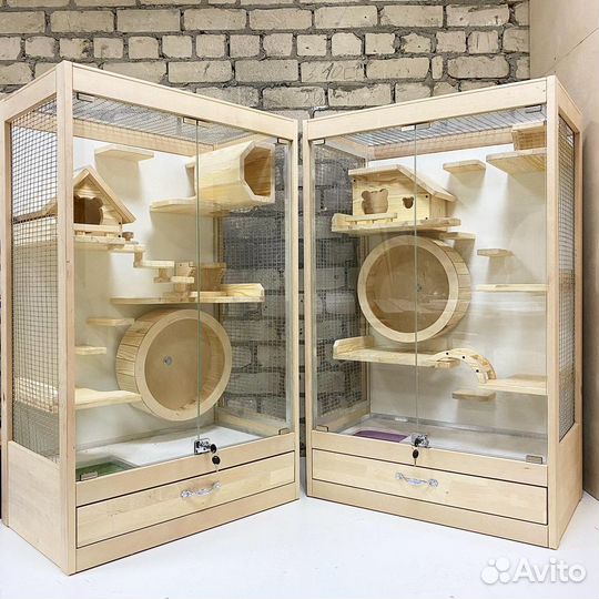 Клетка-витрина для шиншилл