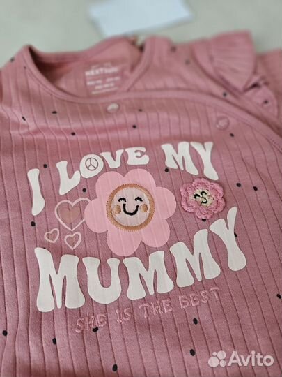 Слип боди для девочки next