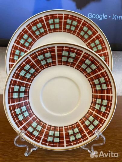 Блюдце и десертная тарелка Wallendorf