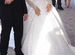 Свадебное платье пышное со шлейфом + украшение