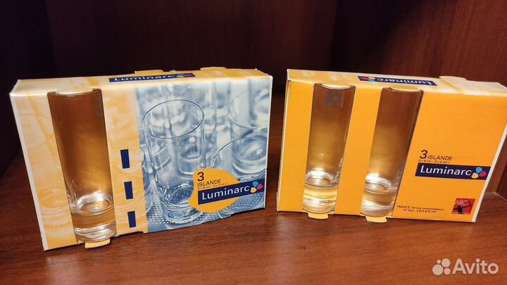 Стаканы Luminaric, стопки, пивные кружки, фужеры