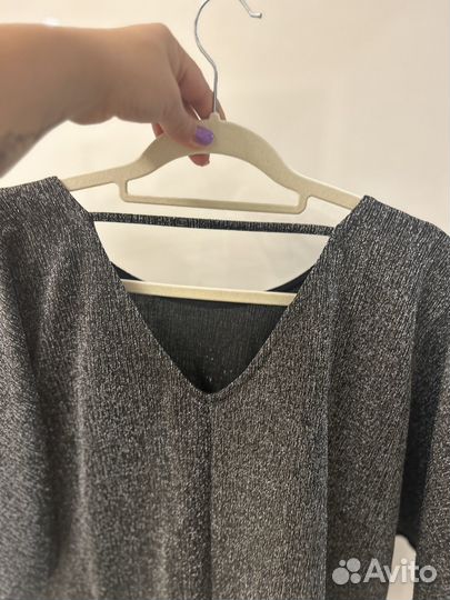 Блузка женская zolla 50 с люрексом блестящая