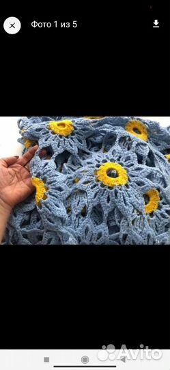 Плед-скатерть ручной работы