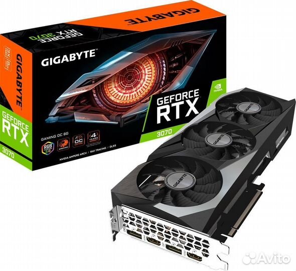 Видеокарта Gigabyte GeForce RTX 3070 gaming OC LHR
