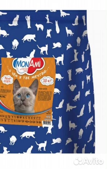 Корм для кошек Mon Ami 10 кг