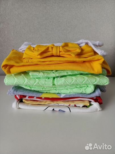 Детские вещи пакетом для девочки 68 74