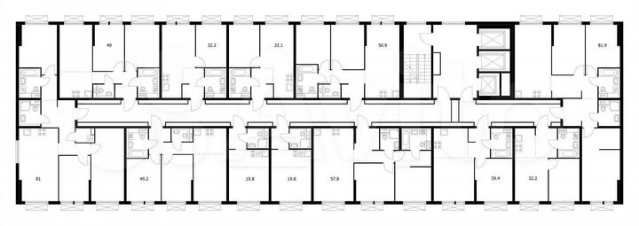 2-к. квартира, 50,9 м², 18/24 эт.