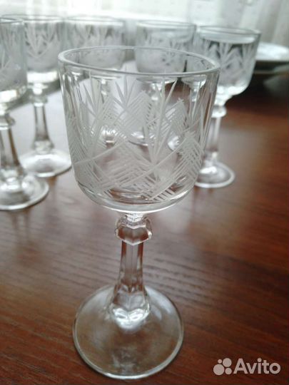 Хрустальные рюмки на ножке СССР
