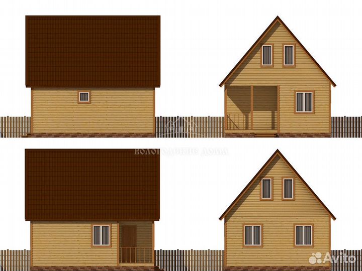 Дом из бруса 7x6 «Солнечногорск»