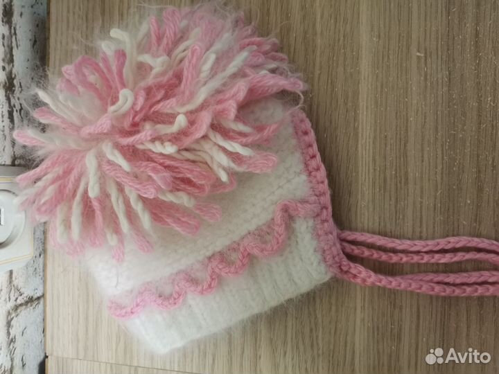 Шапка зимняя для девочки на год