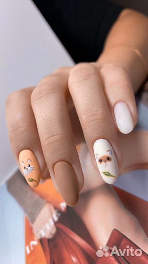 Маникюр, покрытие гель лаком, наращивание