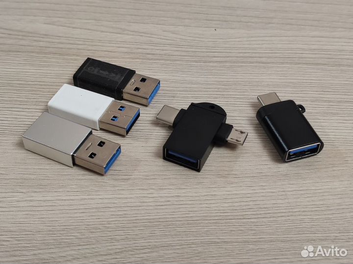 Переходник 2в1 / USB на Type-C + microUSB