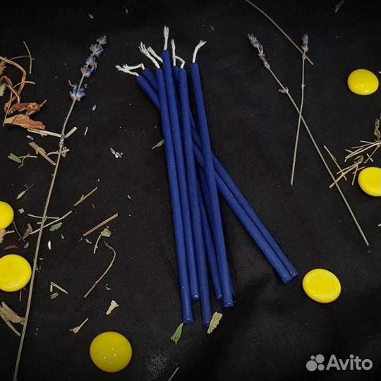 Цветные восковые свечи