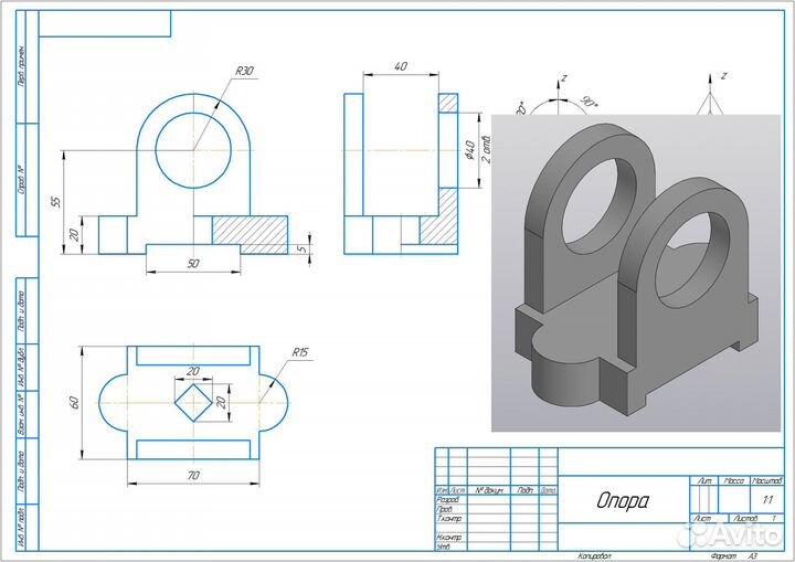 Чертежи, чертежи в Компас 3D, Solidworks