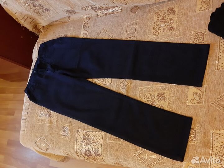 Брюки классические для мальчика чёрные 158см