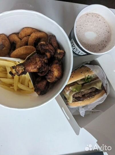 Обед в Burger King