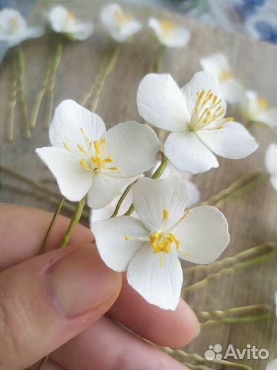 Шпильки для волос. Шпильки невесты. Ручная Работа