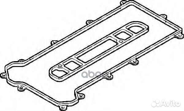 Прокладка крышки гбц полиакриловый каучук 02655