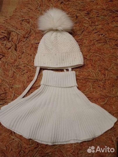 Комплект шапка, шарф