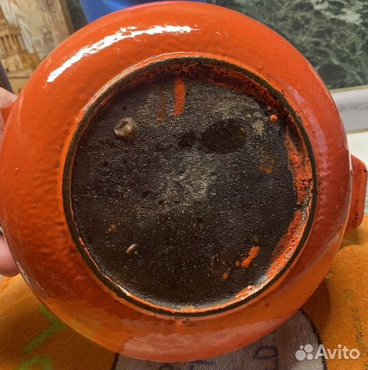 Казанок чугунный эмалированный