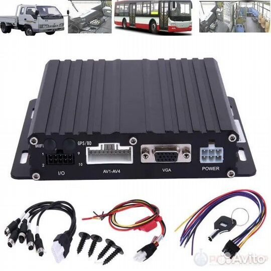 Комплект видео-аудио наблюдения в автомобиль