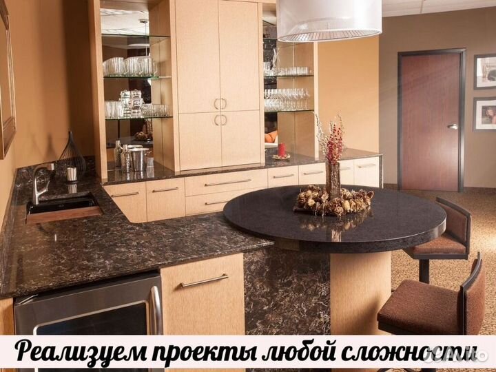 Акриловая столешница, под размеры