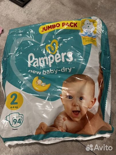 Памперсы подгузники pampers new baby-dry 2