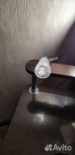 Рюмка- рог чешское стекло