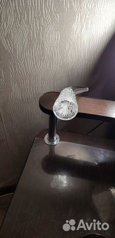 Рюмка- рог чешское стекло