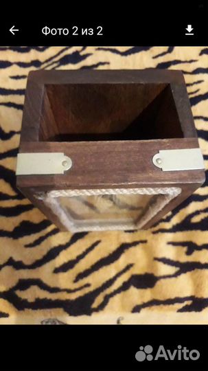 Подставка для карандашей из натурального дерева