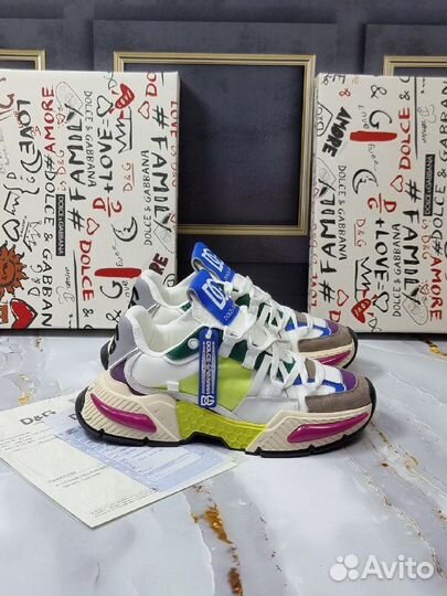 Кроссовки женские D&G Pink Multi