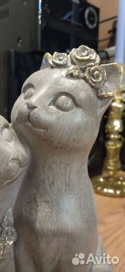 Статуэтка котики и рамочка для фото