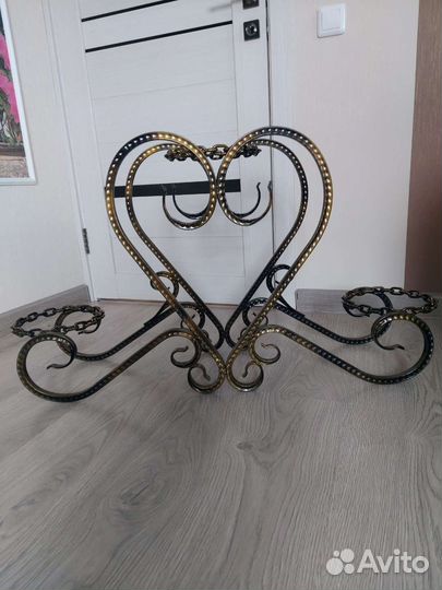 Подставка для цветов напольная металлическая