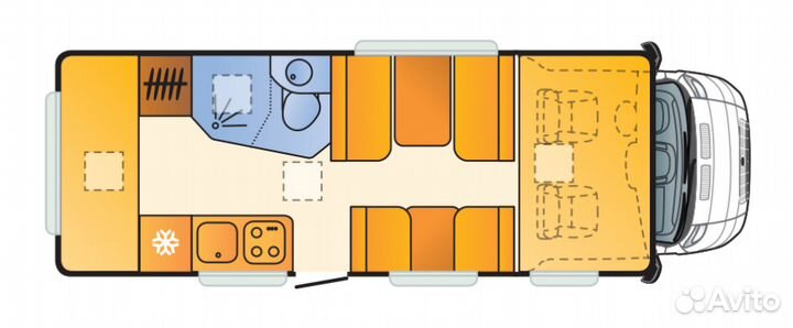 Альковный Sun Living Lido A 45 DK, 2017