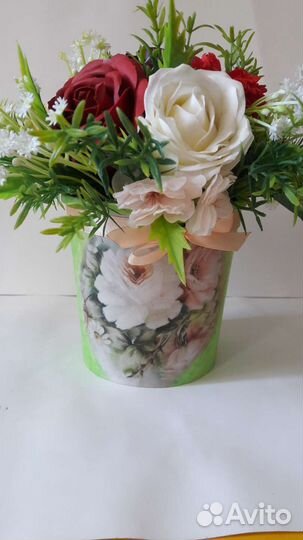 Букет из мыльных цветов