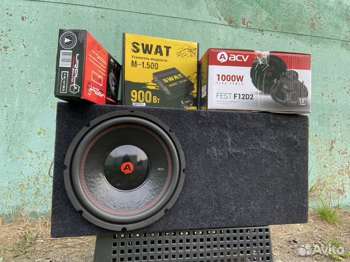 Сабвуфер и усилитель